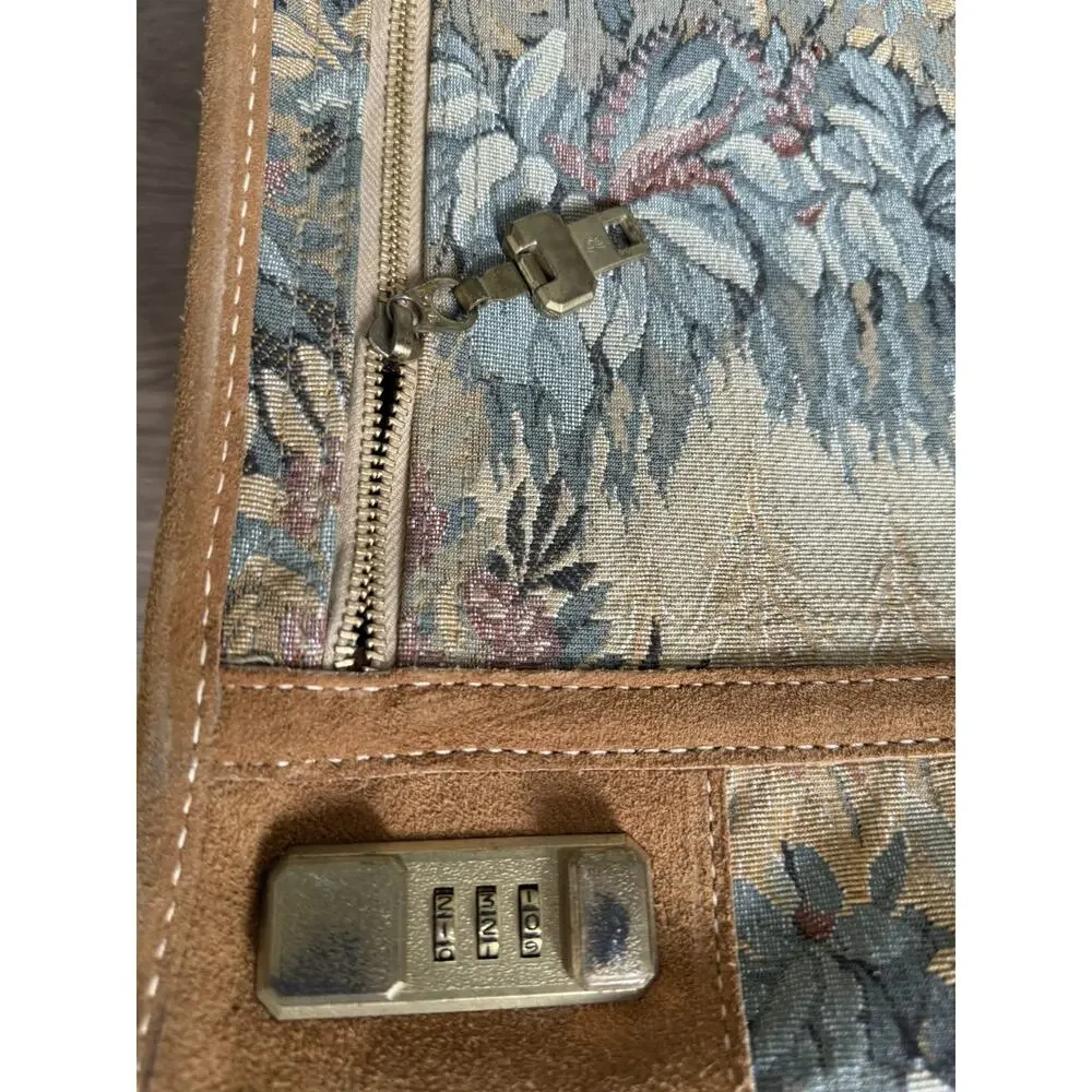 French Luggage Company - Tapestry Garment Clothes Bag Floral Embroidered Luxury